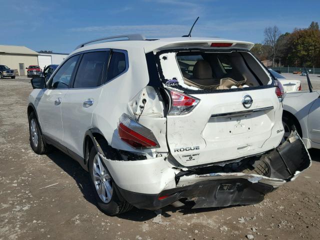 5N1AT2MV3FC783881 - 2015 NISSAN ROGUE S WHITE photo 3