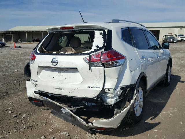 5N1AT2MV3FC783881 - 2015 NISSAN ROGUE S WHITE photo 4