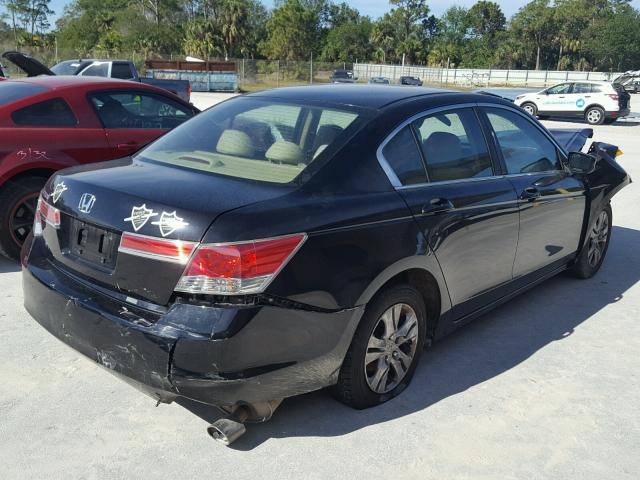 1HGCP2F45BA127890 - 2011 HONDA ACCORD LXP BLACK photo 4