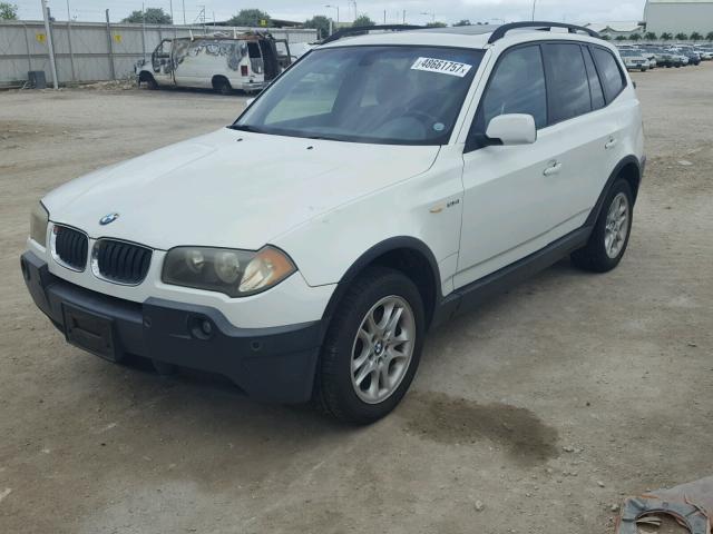 WBXPA73444WB24865 - 2004 BMW X3 2.5I WHITE photo 2