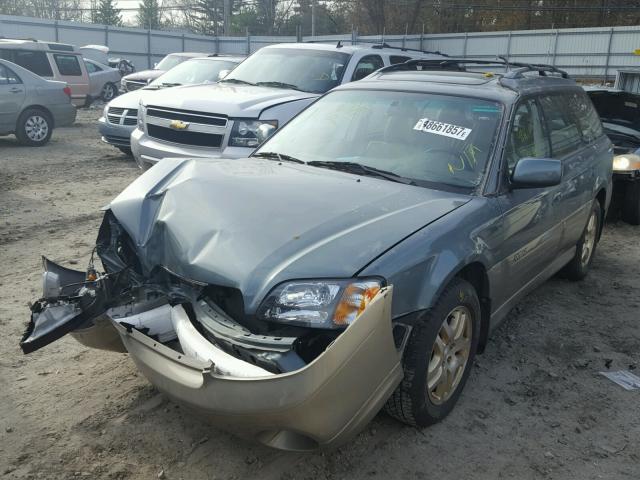 4S3BH686627656730 - 2002 SUBARU LEGACY OUT GREEN photo 2