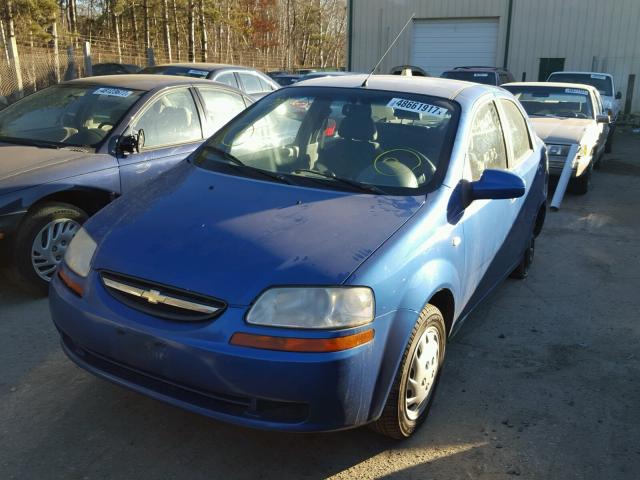 KL1TD52625B447724 - 2005 CHEVROLET AVEO BASE BLUE photo 2