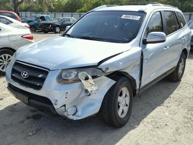 5NMSG13D67H095506 - 2007 HYUNDAI SANTA FE G BLUE photo 2