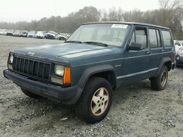 1J4FT28PXRL138925 - 1994 JEEP CHEROKEE S GREEN photo 2