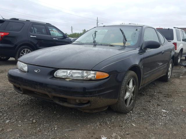 1G3NL12E4XC327604 - 1999 OLDSMOBILE ALERO GL BLACK photo 2