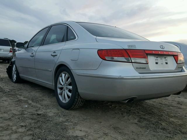 KMHFC46F67A195297 - 2007 HYUNDAI AZERA SE SILVER photo 3