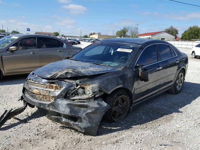 1G1ZC5EB1AF315984 - 2010 CHEVROLET MALIBU 1LT BLACK photo 2