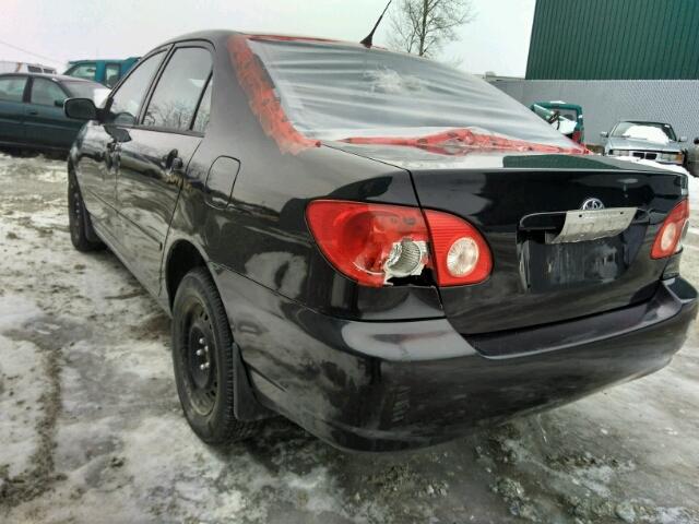 2T1BR32E94C794565 - 2004 TOYOTA COROLLA CE BLACK photo 3