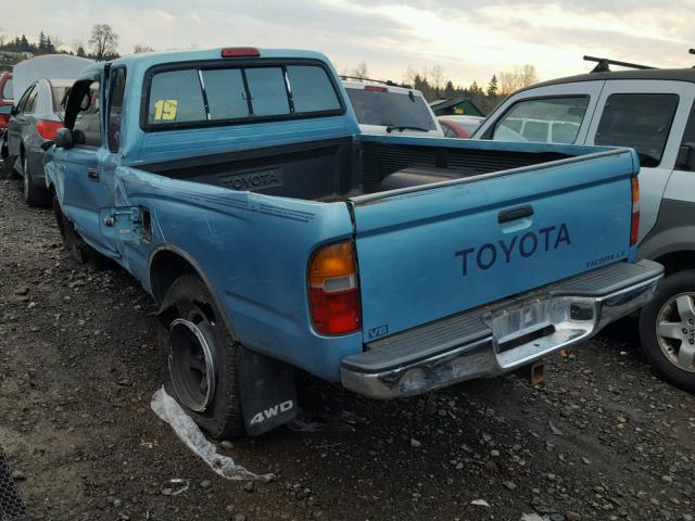 4TAWN72N4TZ159533 - 1996 TOYOTA TACOMA XTR BLUE photo 3