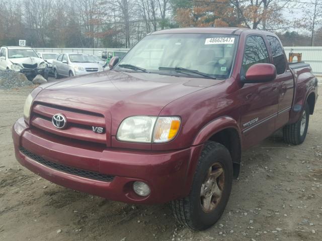 5TBBT48133S395595 - 2003 TOYOTA TUNDRA ACC BURGUNDY photo 2