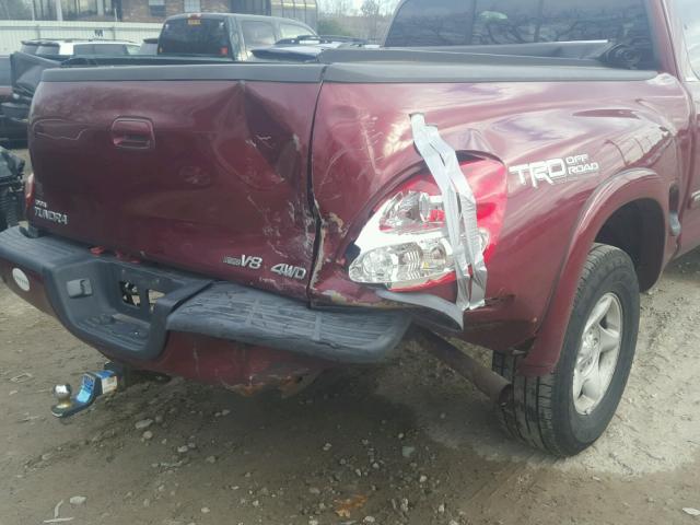 5TBBT48133S395595 - 2003 TOYOTA TUNDRA ACC BURGUNDY photo 9