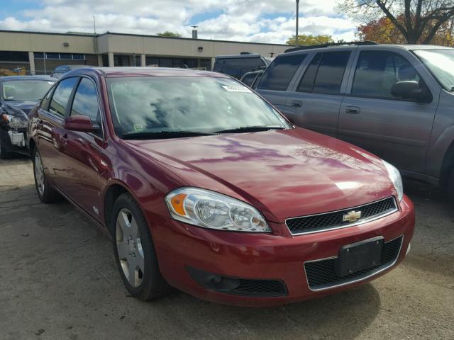 2G1WD58C189289412 - 2008 CHEVROLET IMPALA SUP MAROON photo 1