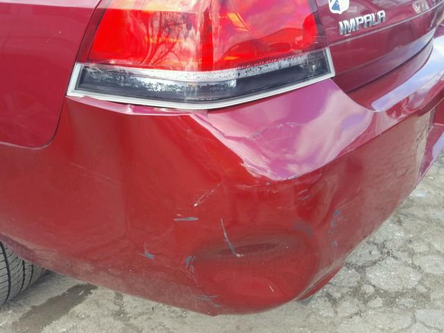 2G1WD58C189289412 - 2008 CHEVROLET IMPALA SUP 栗色 照片 9