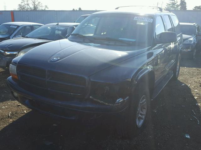 1B4HS28N11F573431 - 2001 DODGE DURANGO BLUE photo 2