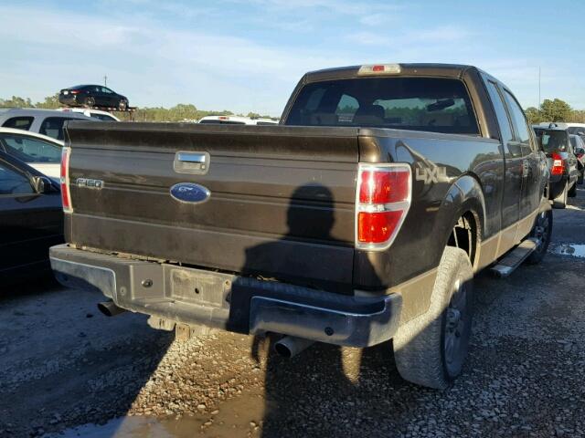 1FTRX14849KB43608 - 2009 FORD F150 SUPER GRAY photo 4