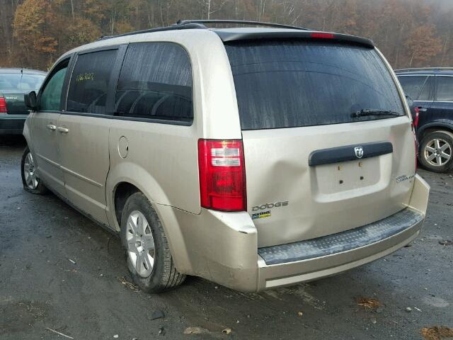 2D8HN44EX9R678423 - 2009 DODGE CARAVAN GOLD photo 3