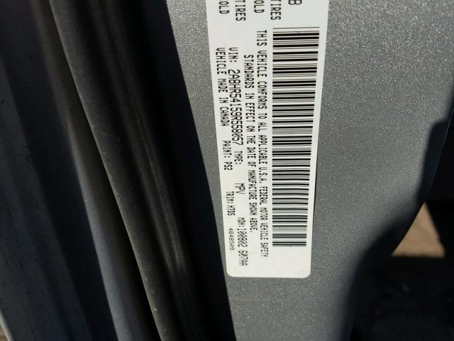 2A8HR54159R558057 - 2009 CHRYSLER TOWN & COU SILVER photo 10