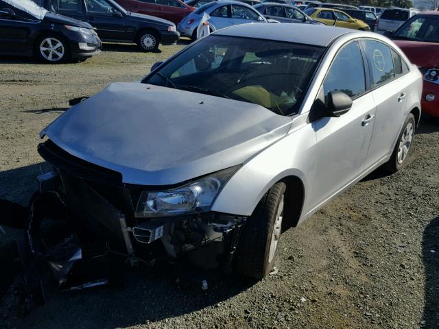 1G1PD5SH5C7238952 - 2012 CHEVROLET CRUZE LS SILVER photo 2