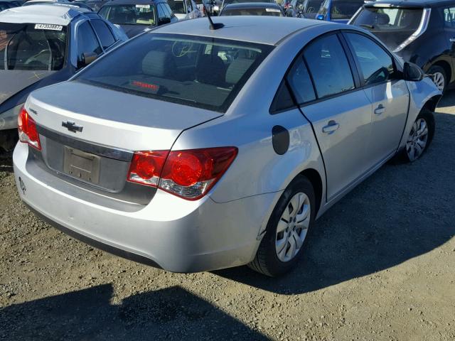 1G1PD5SH5C7238952 - 2012 CHEVROLET CRUZE LS SILVER photo 4