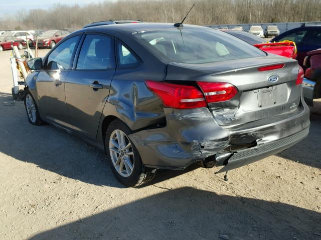 1FADP3F25GL403672 - 2016 FORD FOCUS SE GRAY photo 3