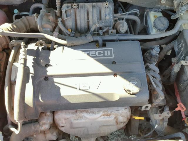 KL1TD56656B530351 - 2006 CHEVROLET AVEO BASE RED photo 7