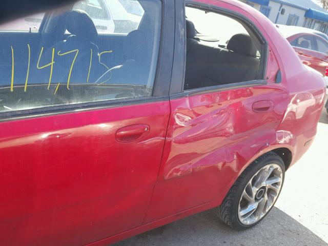 KL1TD56656B530351 - 2006 CHEVROLET AVEO BASE RED photo 9
