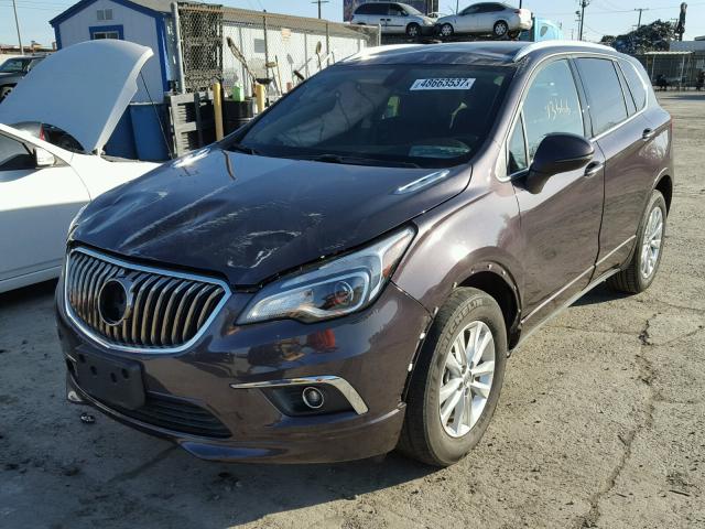 LRBFXBSA0HD201536 - 2017 BUICK ENVISION E PURPLE photo 2