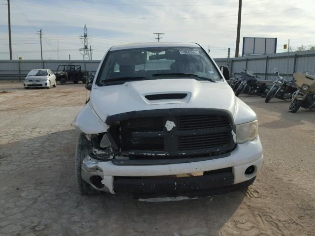 1D7HA18D64S617061 - 2004 DODGE RAM 1500 S WHITE photo 9