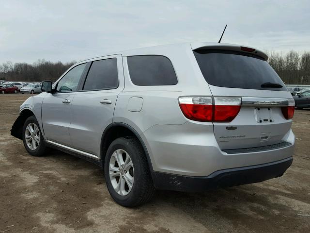 1D4RE2GG1BC639810 - 2011 DODGE DURANGO EX SILVER photo 3