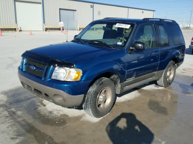 1FMYU60E71UC62397 - 2001 FORD EXPLORER S BLUE photo 2