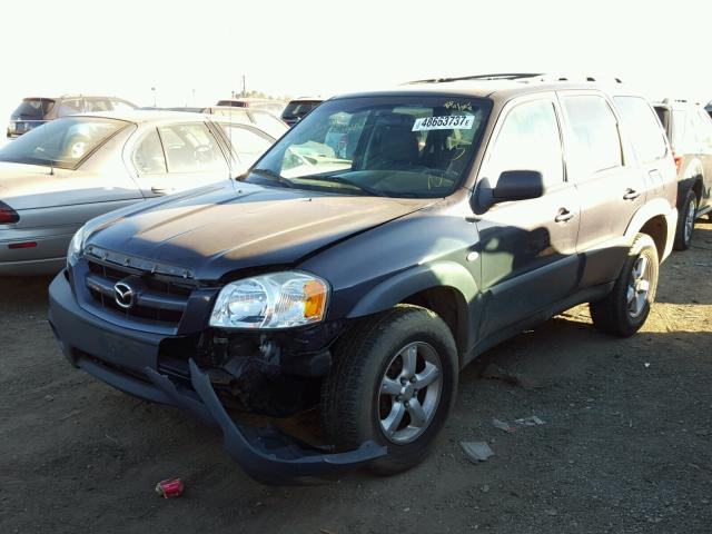 4F2YZ02Z75KM33833 - 2005 MAZDA TRIBUTE I GRAY photo 2