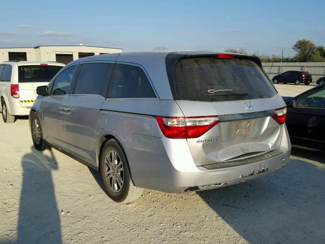 5FNRL5H43CB092164 - 2012 HONDA ODYSSEY EX SILVER photo 3