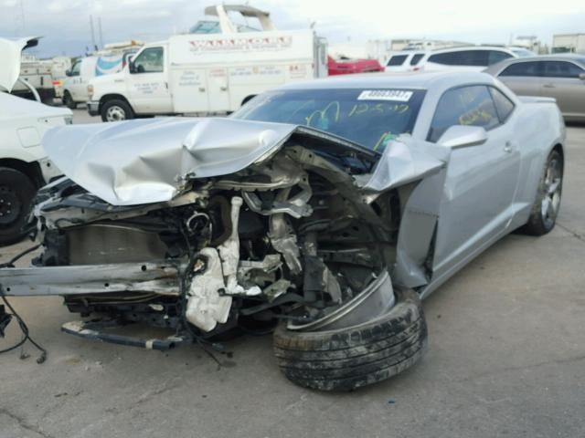 2G1FC1E39E9246741 - 2014 CHEVROLET CAMARO LT SILVER photo 2