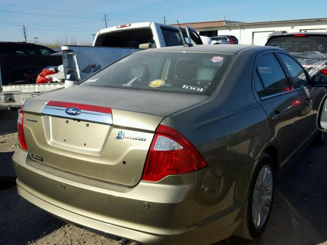 3FADP0L36CR432475 - 2012 FORD FUSION HYB GRAY photo 4