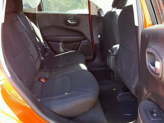 3C4NJCAB0HT597931 - 2017 JEEP COMPASS SP ORANGE photo 6