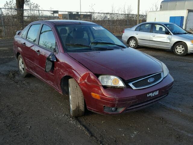 1FAFP34N97W257670 - 2007 FORD FOCUS ZX4 BURGUNDY photo 1