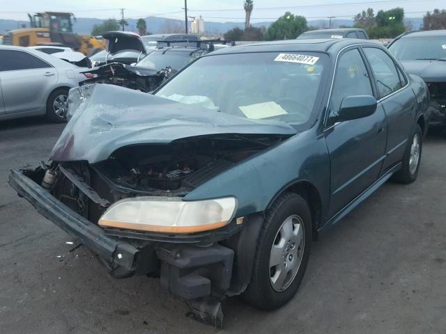 1HGCG165X2A010423 - 2002 HONDA ACCORD EX GREEN photo 2