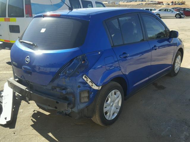 3N1BC1CP3CK273626 - 2012 NISSAN VERSA S BLUE photo 4