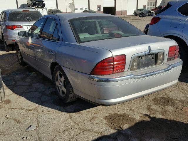 1LNHM86S81Y634489 - 2001 LINCOLN LS SILVER photo 3