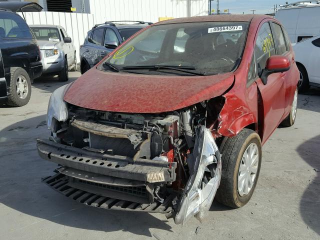 3N1CE2CP5EL423558 - 2014 NISSAN VERSA NOTE RED photo 2