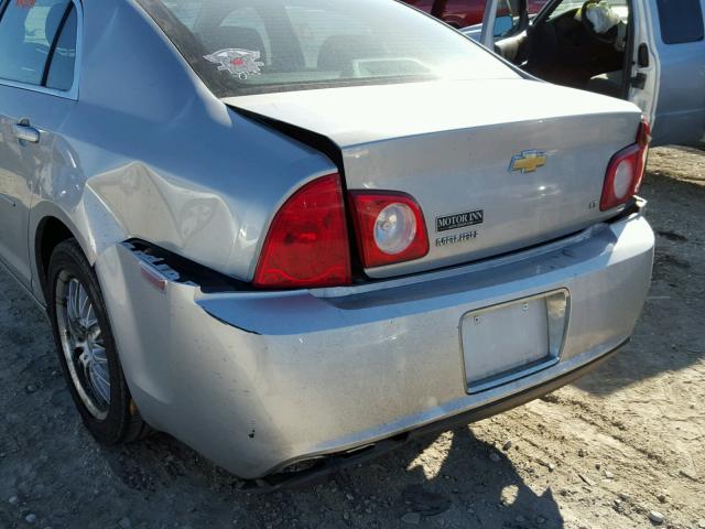 1G1ZH57B18F239109 - 2008 CHEVROLET MALIBU 1LT SILVER photo 9