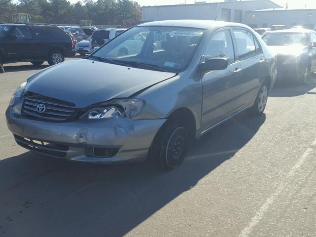 2T1BR32E53C147210 - 2003 TOYOTA COROLLA CE SILVER photo 2