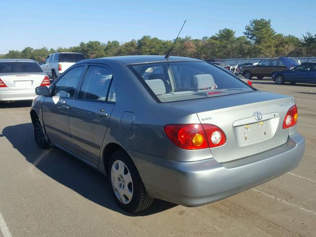 2T1BR32E53C147210 - 2003 TOYOTA COROLLA CE SILVER photo 3