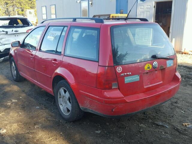 WVWRK61J82W078537 - 2002 VOLKSWAGEN JETTA GL RED photo 3