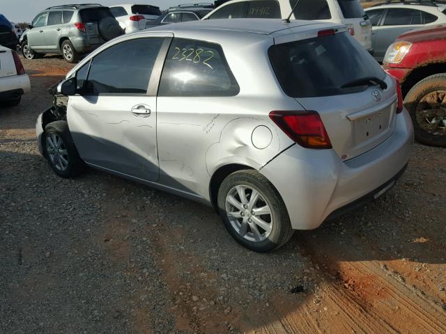 VNKJTUD31FA024972 - 2015 TOYOTA YARIS SILVER photo 3