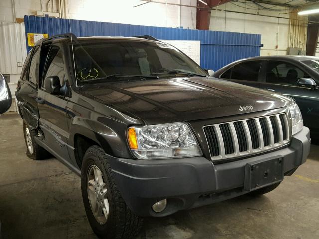 1J4GW48N04C412132 - 2004 JEEP GRAND CHER GRAY photo 1