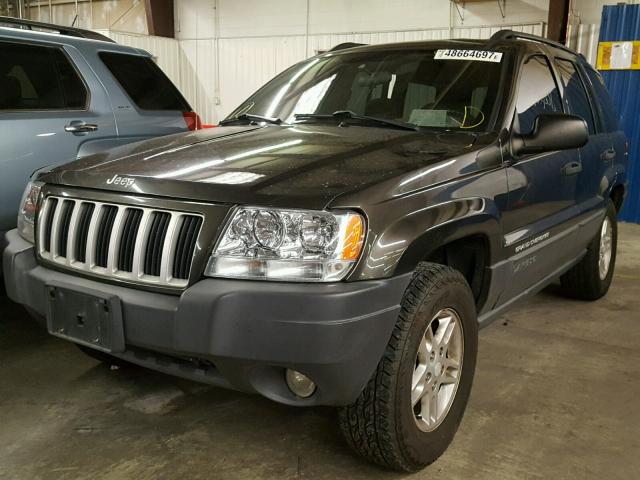 1J4GW48N04C412132 - 2004 JEEP GRAND CHER GRAY photo 2