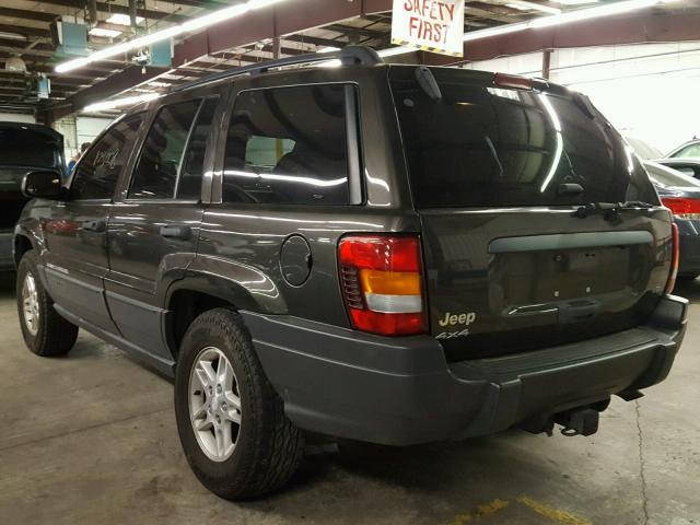 1J4GW48N04C412132 - 2004 JEEP GRAND CHER GRAY photo 3