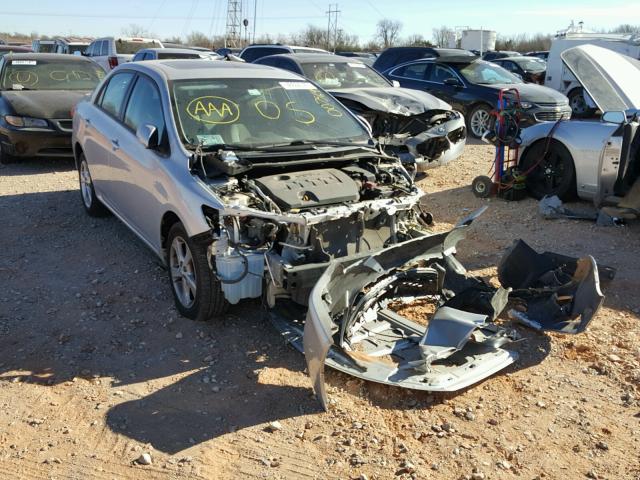 5YFBU4EE9CP007564 - 2012 TOYOTA COROLLA BA SILVER photo 1