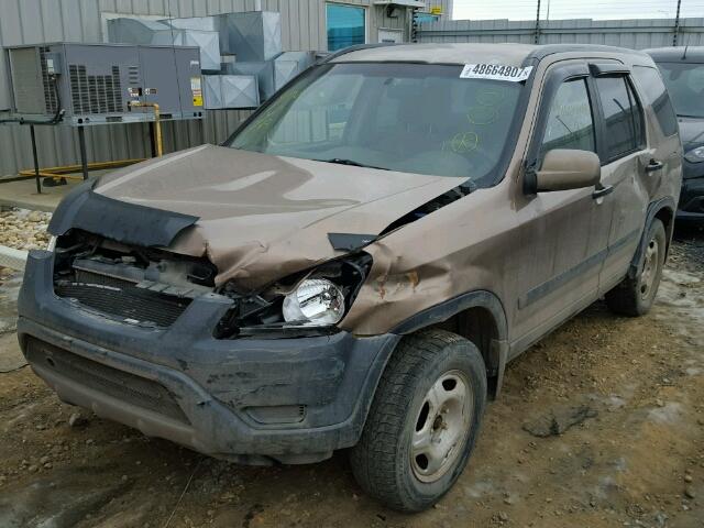 JHLRD788X2C808309 - 2002 HONDA CR-V EX GOLD photo 2